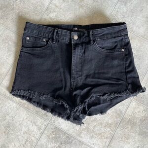 Zara Black Denim Shorts